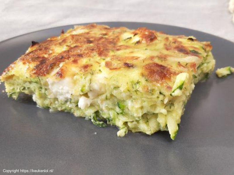 Courgette taart