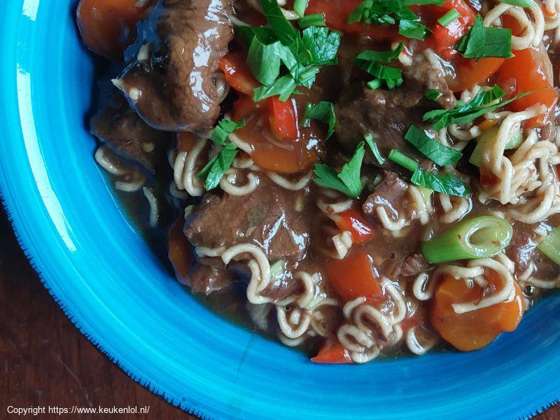 beef teriyaki (slowcooker recept) 