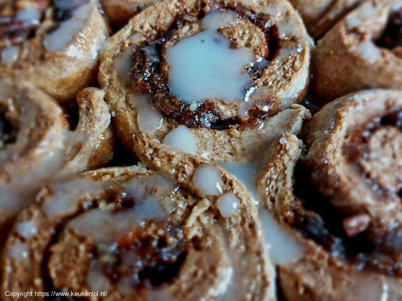 Sticky volkoren kaneelbroodjes 