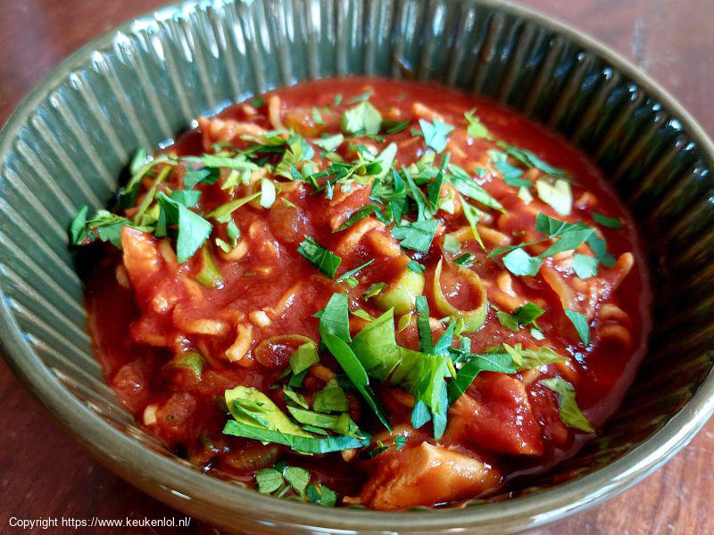 Chinese tomatensoep uit de slowcooker